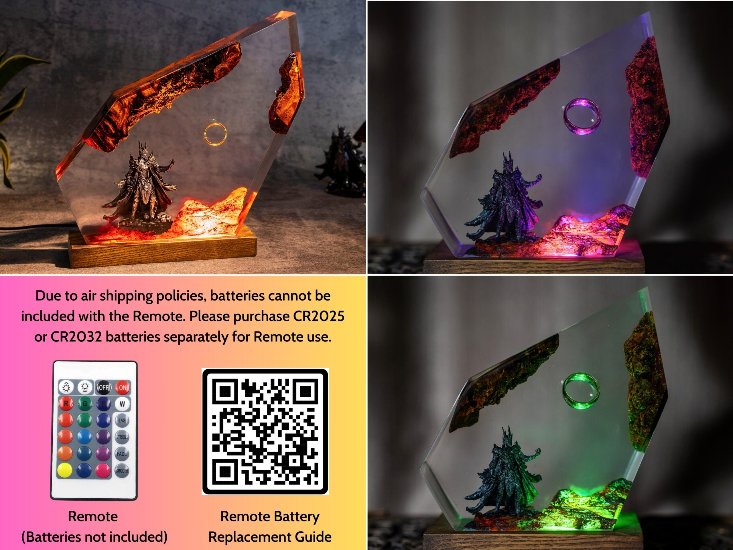 Sauron Resin Night Light - Lord of The Rings